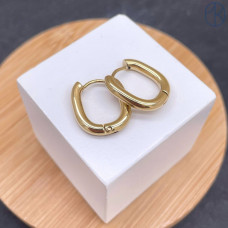 Швензы конго сталь овал, цвет золото 14К 19х14 мм Швензы конго сталь овал, цвет золото 14К 19х14 мм