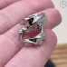 Швензы крученые Люкс, Цвет серебро, 15 мм