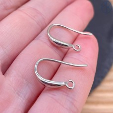 Швензы крючок люкс, цвет серебро 20 мм 
