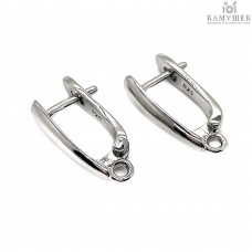 Швензы люкс №1, цвет серебро 17 мм 