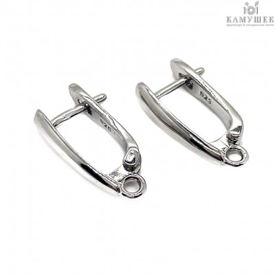 Швензы люкс №1, цвет серебро 17 мм 