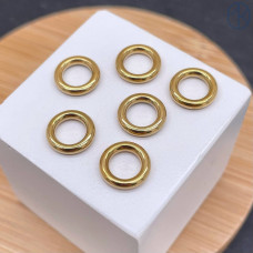 Соединительный элемент сталь 10х2 мм, цвет золото 18К 