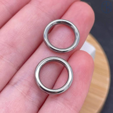 Соединительный элемент сталь 14х2 мм, цвет серебро 