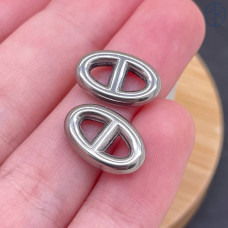 Соединительный элемент сталь 14х2 мм, цвет серебро