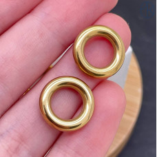 Соединительный элемент сталь 14х3 мм, цвет золото 18К