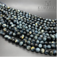 Соколиный глаз синий 8 мм