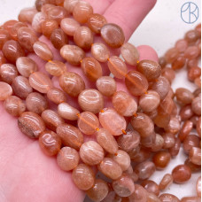 Солнечный камень галтовка ~ 8-10 мм