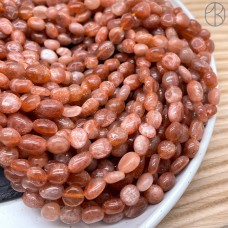 Солнечный камень галтовка ~ 8-10 мм