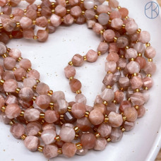 Солнечный камень крученая огранка 8 мм