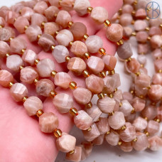 Солнечный камень крученая огранка 8 мм