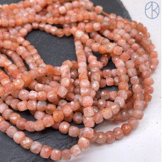 Солнечный камень куб огранка 4 мм