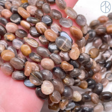 Солнечный камень микс галтовка ~ 8-10 мм