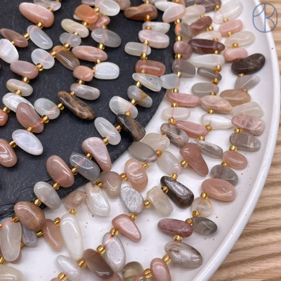 Солнечный камень сколы №1 ~ 12-16 мм