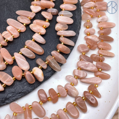 Солнечный камень сколы ~ 12-16 мм