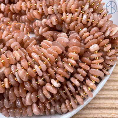 Солнечный камень сколы ~ 9-12 мм