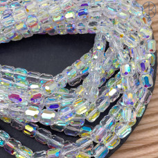 Стекло цилиндр огранка прозрачное с переливом №1 8 мм