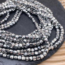 Стекло куб огранка серое непрозрачное микс 5 мм