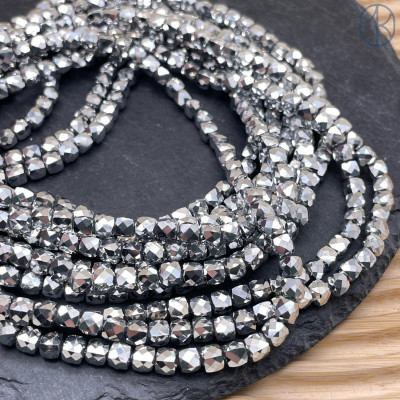 Стекло куб огранка серое непрозрачное микс 5 мм