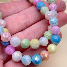 Стекло микс огранка с переливом 8 мм