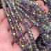 Стекло огранка рондель, цвет серый с переливом 6 мм