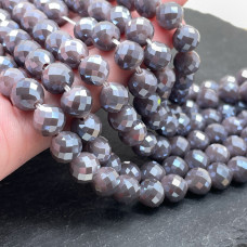 Стекло огранка серо-фиолетовое 8 мм Стекло огранка серо-фиолетовое 8 мм