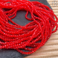 Стекло огранка светло-красное 3 мм