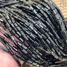 Стекло прямоугольник огранка, цвет черный  6x3 мм