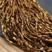 Стекло прямоугольник огранка, цвет коричневый 6x3 мм