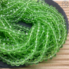 Стекло рондель огранка зеленое 8 мм