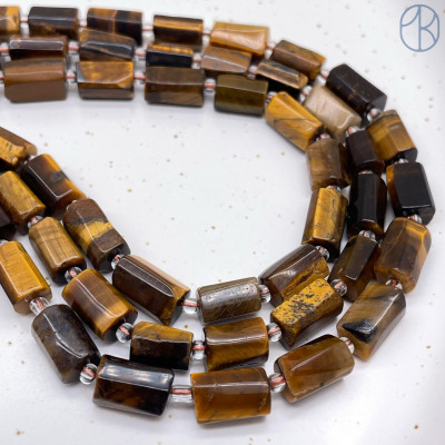 Тигровый глаз цилиндр 11х6 мм