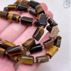 Тигровый глаз цилиндр 11х6 мм