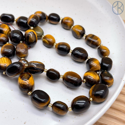 Тигровый глаз галтовка 12-17 мм 