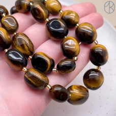 Тигровый глаз галтовка 12-17 мм 