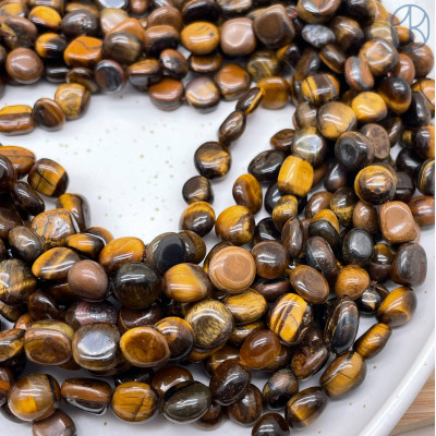Тигровый глаз галтовка ~ 8-10 мм 