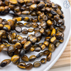 Тигровый глаз галтовка 8-11 мм