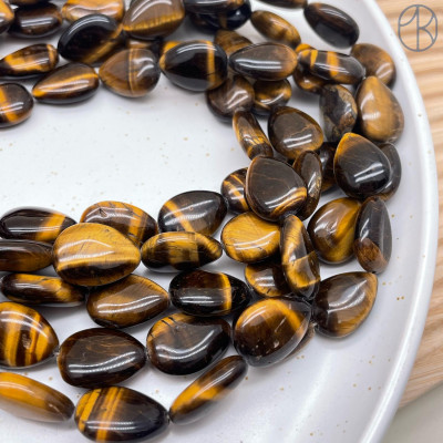 Тигровый глаз капля ~ 17х14 мм