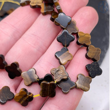 Тигровый глаз клевер 10 мм штучно