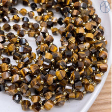 Тигровый глаз крученая огранка 8 мм