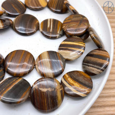 Тигровый глаз круг 29 мм