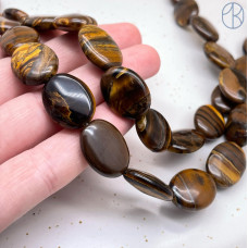 Тигровый глаз овал 20х15 мм