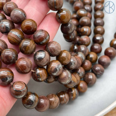 Тигровый глаз с включениями гематита 10 мм