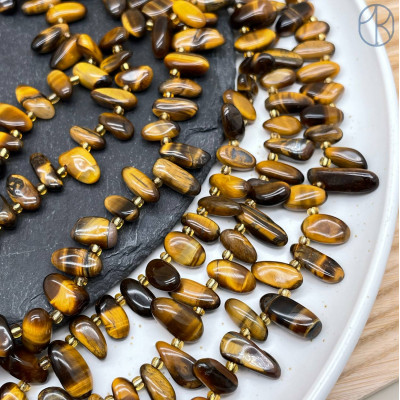 Тигровый глаз сколы ~ 12-16 мм