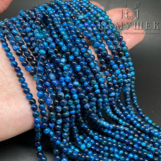 Тигровый глаз тонированный голубой 4 мм