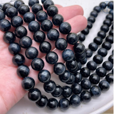 Тигровый глаз тонированный темно-синий 10 мм