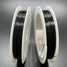 Тросик ювелирный цвет черный 0,38 мм