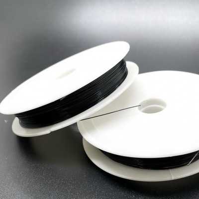 Тросик ювелирный цвет черный 0,38 мм