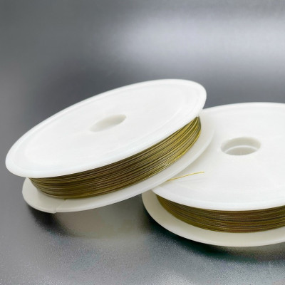 Тросик ювелирный цвет золото 0,35 мм