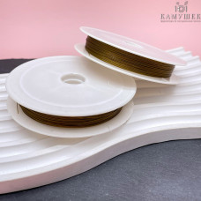 Тросик ювелирный цвет золото 0,45 мм