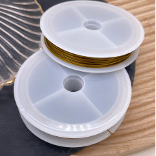 Тросик ювелирный цвет золото 0,5 мм