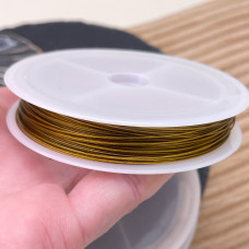 Тросик ювелирный цвет золото 0,5 мм